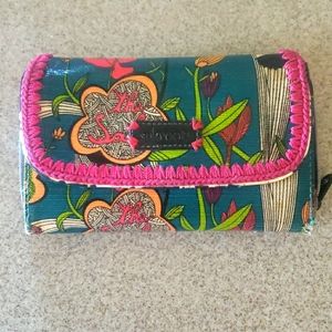 Sakroots Zip Around Birds / Peace Wallet
